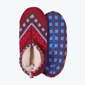 NEW Bombas Men's Gripper Slipper (Sherpa Lined) Size Large. Color Maroon.